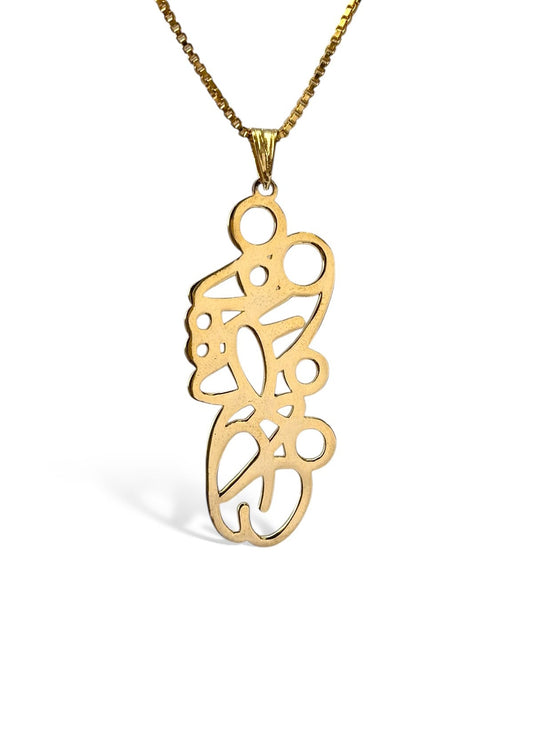 Secret couples’ Name Pendant / Two names together